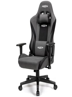 Douxlife® GC-RC04 Ergonomic Design High Back Fabric Reclining Gaming Chair with Premium Breathable Fabric Cushion and Headrest + Lumbar Support 2022