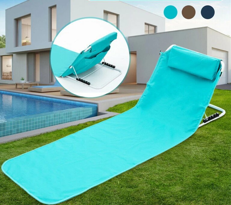 Portable Folding, Reclining, and Outdoor Beach Chairs for Relaxing on the Beach or in the Garden - #4