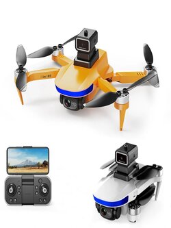 FUNSKY B5 Mini WiFi FPV with 6K 720P ESC HD Dual Camera 360° IR Obstacle Avoidance Optical Flow Positioning Brushless Foldable RC RC - Gray One