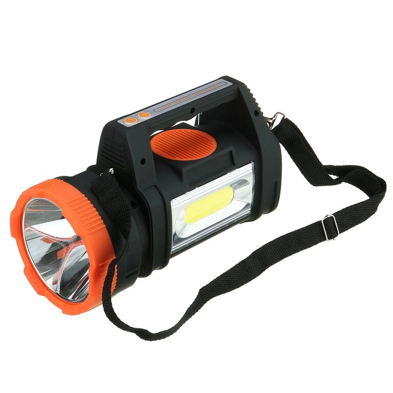 Powerful 3-Mode Camping Light with COB Side Light, Portable Outdoor Light, Built-in Bluetooth FM Function and Outdoor Survival Essentials.
