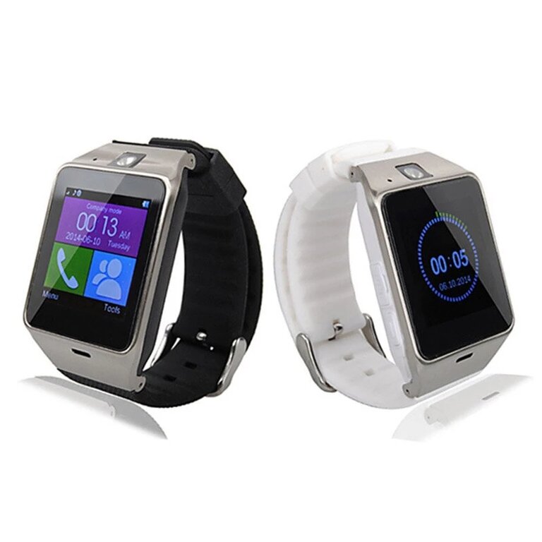 GV18 450mAh Mini Smart Watch Bluetooth HD Screen Domometer Sleep Monitor Clock USB Rechargeable - Black