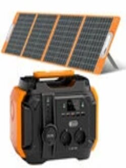 EU Direct] FlashFish Portable Power Station 500W 540W Foldable Solar Panel Solar Generator 100W Power Battery Pack for Outdoor Camping