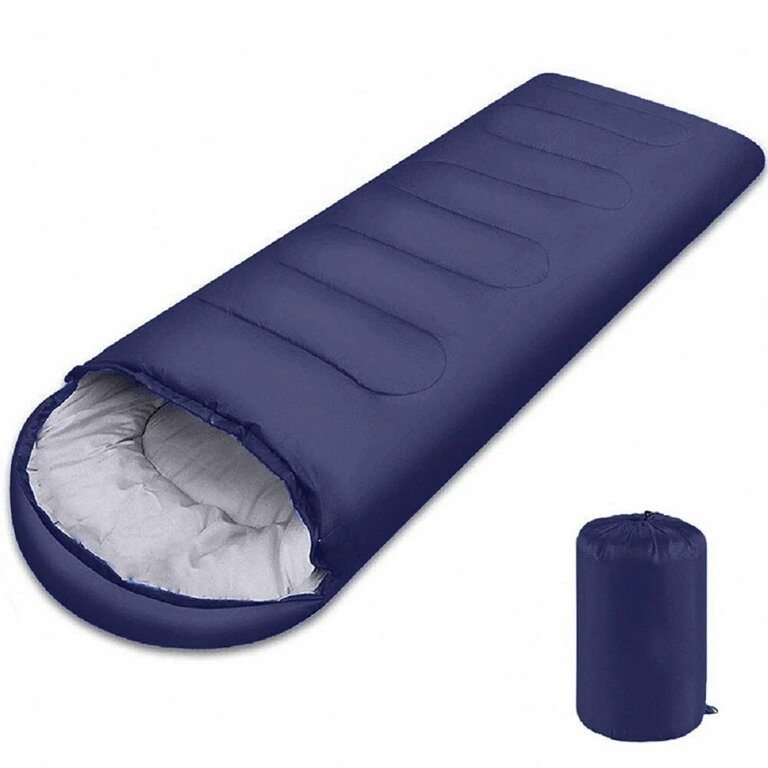 0.65kg Single Season Rectangular Sleeping Bags for Kids and Adults - Navy Blue S