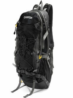 CAMTOA 40L Backpack Waterproof Large Capacity Outdoor Mountaineering Camping Travel Hiking Bag Shoulder Bag - Black