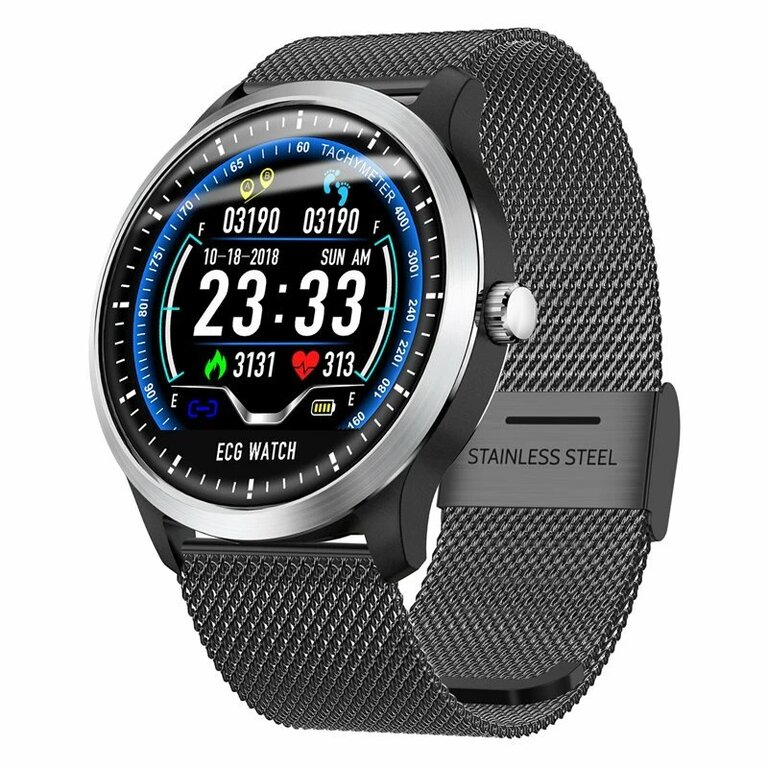 Bakeey N58 ECG Heart Rate Monitor Wristband Health Care 3D UI Multi-sport Fitness Tracker Smart Watch Brand: Bakeey