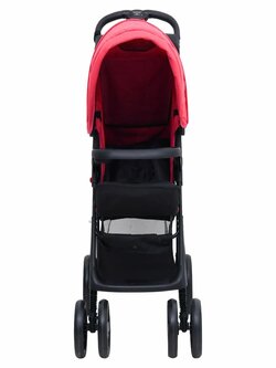 Stroller 3-in-1 steel red and black