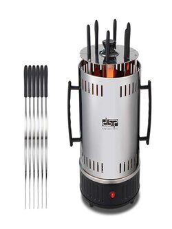 Automatic Electric Grill Eight Sticks DSP Vertical Rotation Timing BBQ Tools Smokeless BBQ Equipment Skewers Mashine
