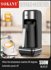 Coffee Pot Make Hot Coffee Making Coffee at Home with Coffee Machine and CupSOKANY 0137Brand: SOKANY