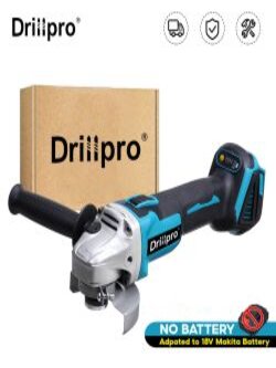 Drillpro 800W Ayarlanabilir Hız Fırçasız Açılı Taşlama 100mm/125mm Elektrikli Taşlama Kesme Parlatma Makinesi